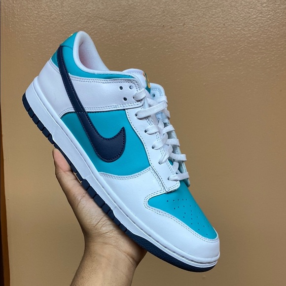 Nike Dunk Low “Dusty Cactus/Thunder Blue/White/Racer Pink/Laser Orange” - Picture 6 of 17